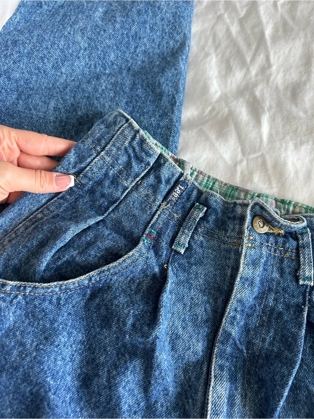 Lee Vintage High-Waist Blue Women's Paperbag Jeans - Picture 4 of 13